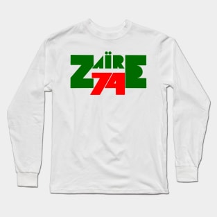 zaire green and red Long Sleeve T-Shirt